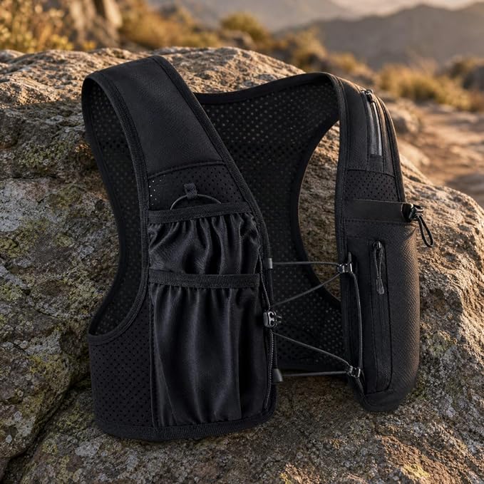 🎁Lightweight Adjustable Running Hydration Vest with Pockets