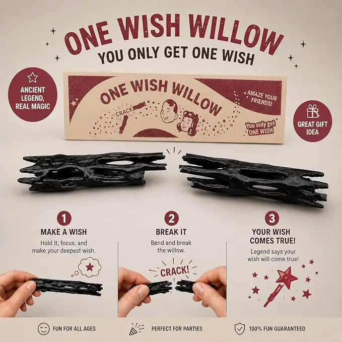 One Wish Willow - Fun Magic Wish Stick Novelty Gag Gift