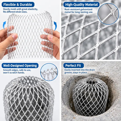 🎁8-Piece Aluminum Alloy Gutter Downspout Guard Filters