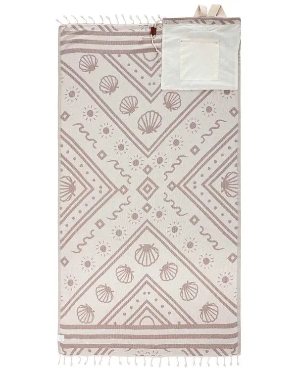 2-in-1 Sand Resistant Beach Towel Backpack