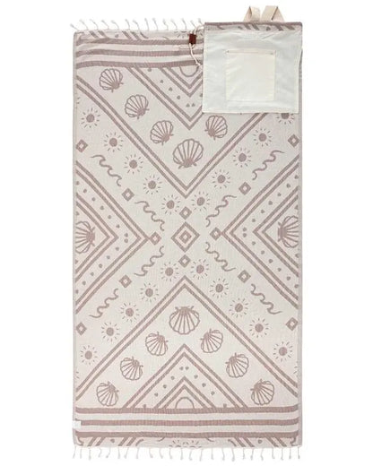 2-in-1 Sand Resistant Beach Towel Backpack