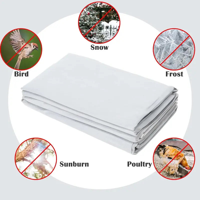 🎁Non-Woven Plant Frost Protection Cover With Zipper &amp; Clear Window