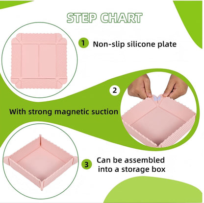 ❤️Magnetic Foldable Silicone Snack Tray for Food and Storage