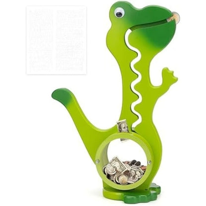 🦕Wooden Dinosaur Piggy Bank for Kids Boys & Girls