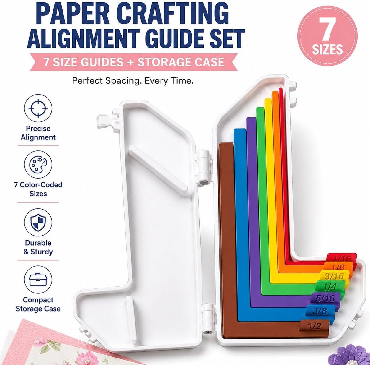 Paper Crafting Alignment Guide Set with Case