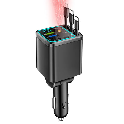 8-in-1 Ultimate Car Charger! Level up your drive with 60W Starlight projection