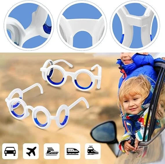 🎁Motion Sickness Glasses With Liquid Horizon Rings For Travel