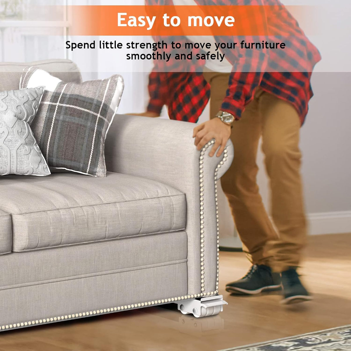 ❤️Adjustable Appliance Moving Dolly with Rollers