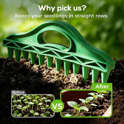 ❤️12-Tooth Precision Seed Planter – Quick & Even Garden Sowing Tool