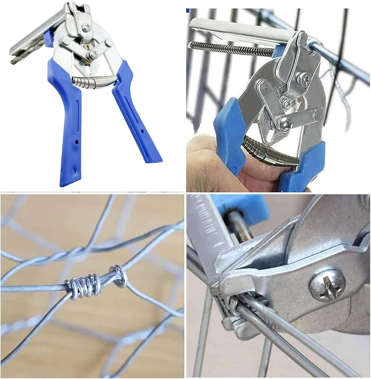 M-Type Hog Ring Pliers Kit with 1,200 Clips