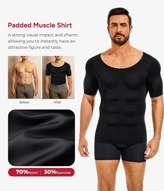 Short Sleeve Men Body Shaper