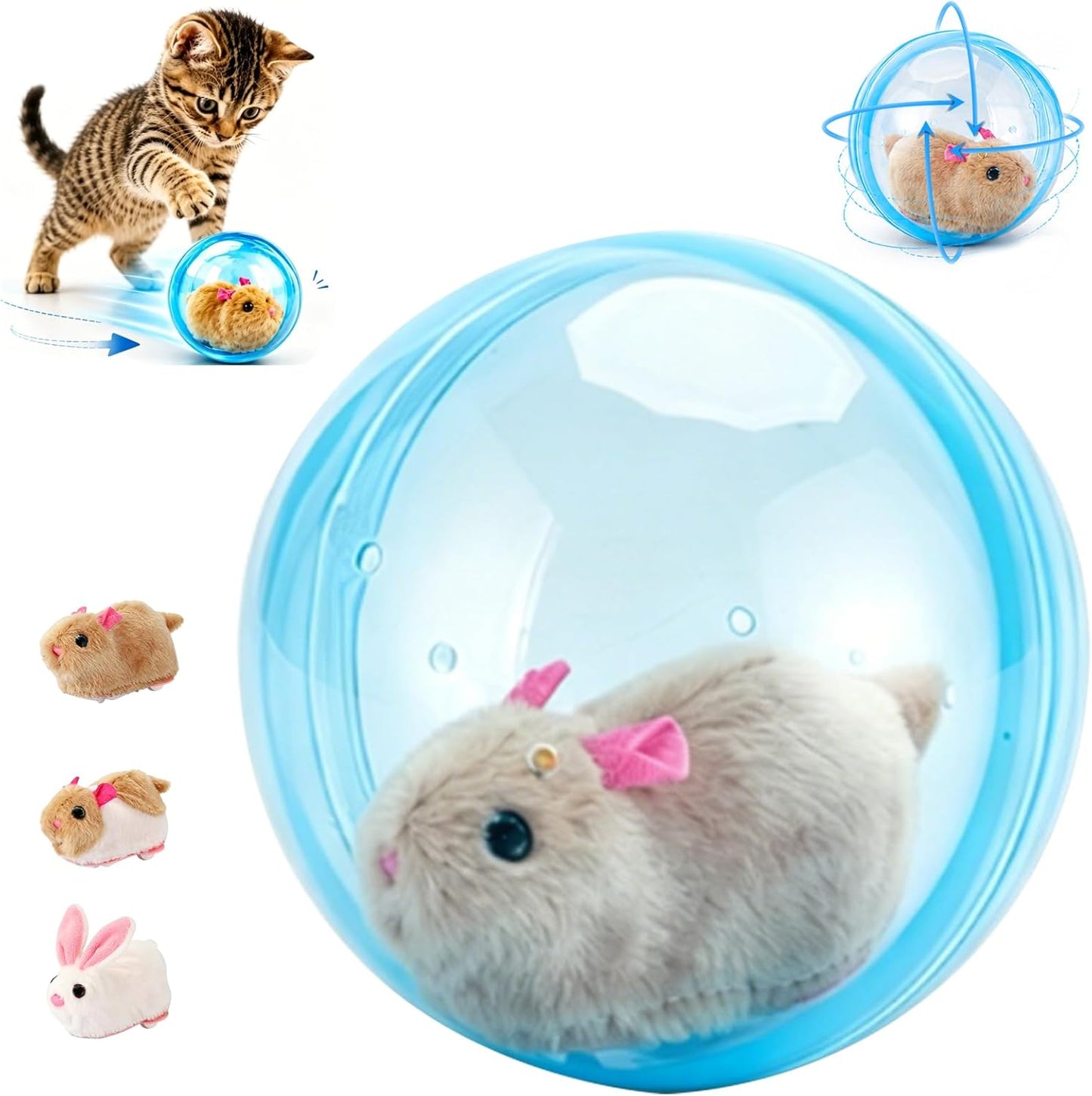 2026 New Self-Rolling Interactive Cat Ball