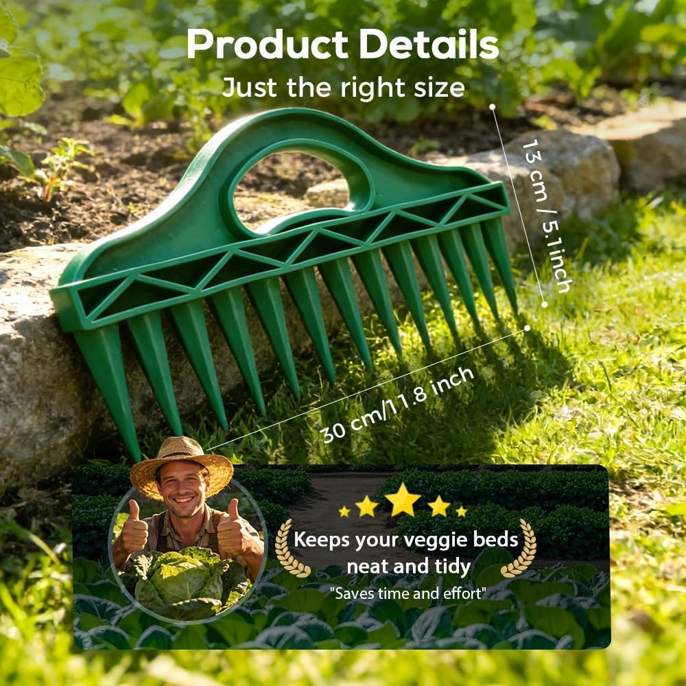 ❤️12-Tooth Precision Seed Planter – Quick & Even Garden Sowing Tool