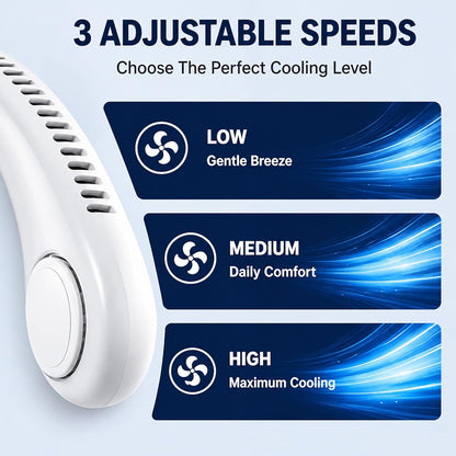 Portable Neck Fan Rechargeable 1200mAh
