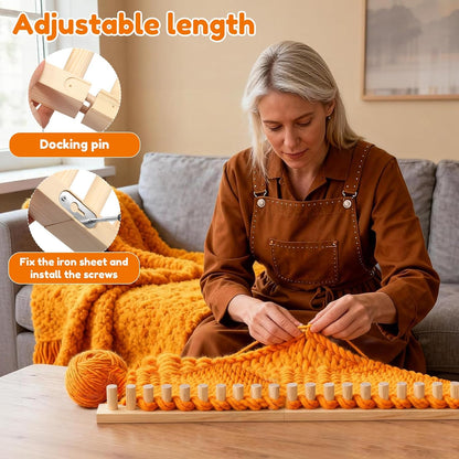 ❤️Portable Wooden Loom for Chunky Yarn