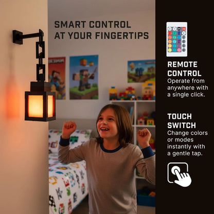 16-Color RGB Rechargeable Pixelated Lantern Night Light