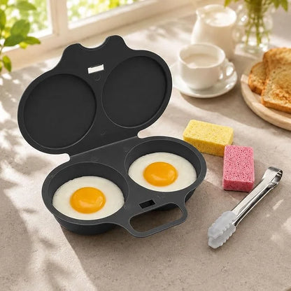 🎁2-Pack Round Microwave Omelette Maker With Dual Cavities