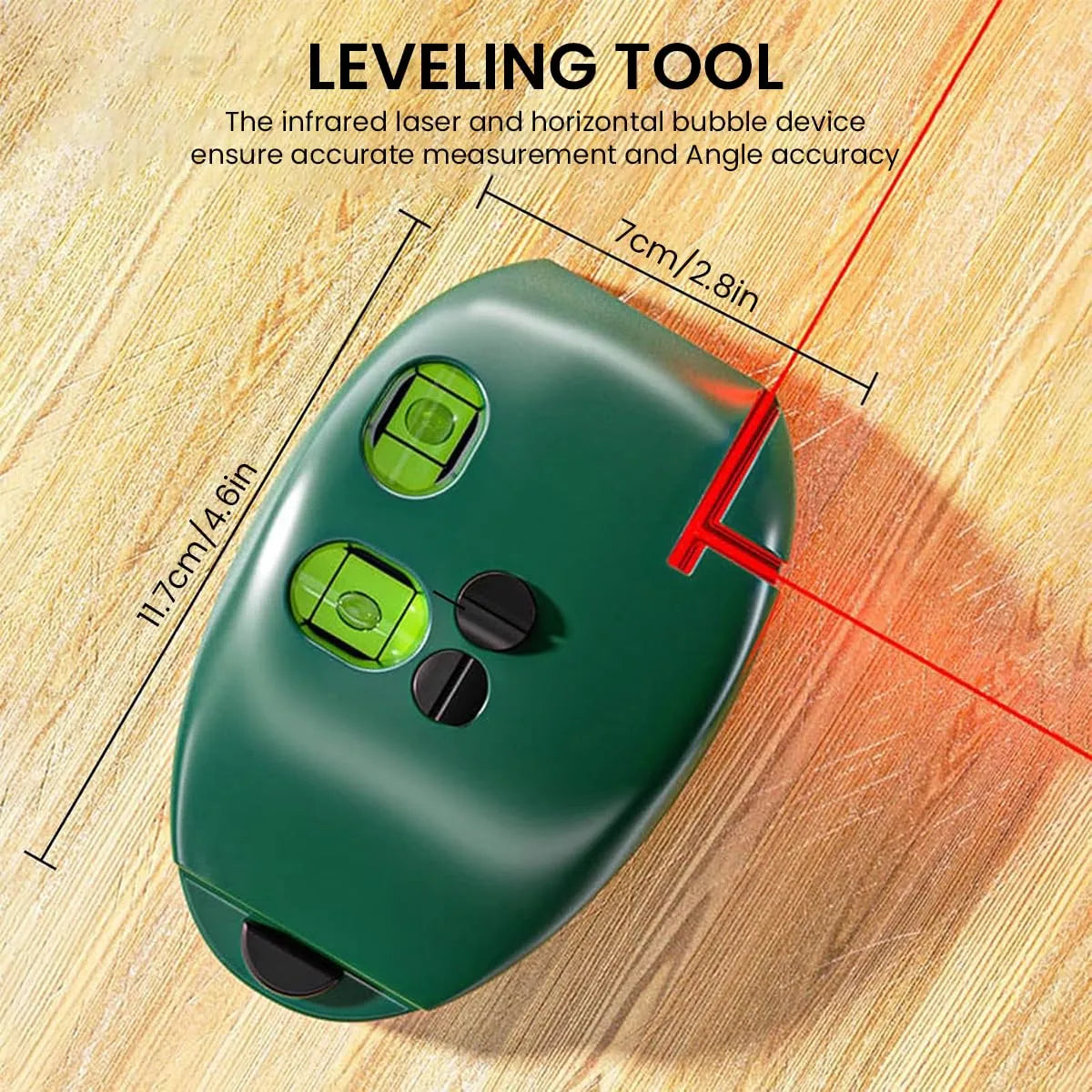 🎁90° Red & Green Self-Leveling Laser Level for Construction