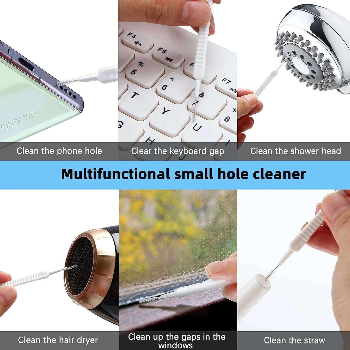 Gap Hole Anti-Clogging Cleaning Brush