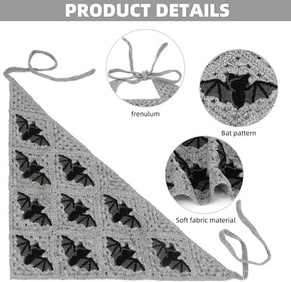 Women’s Halloween Crochet Triangle Headscarf