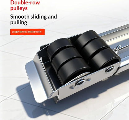 🎁2-Pack Heavy-Duty Adjustable Appliance Dolly Bases with 360° Wheels