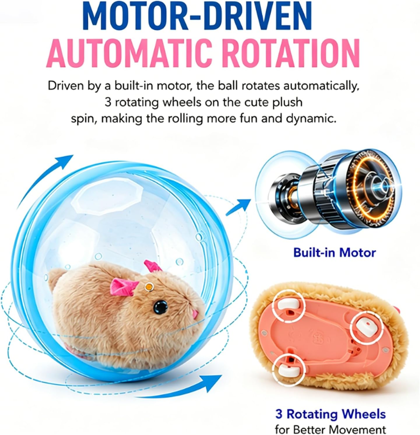 2026 New Self-Rolling Interactive Cat Ball