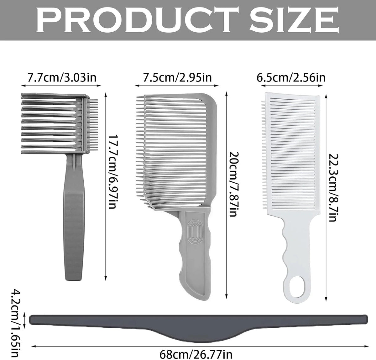 Unisex 4-Piece Hair Cutting Guide &amp; Trimming Kit