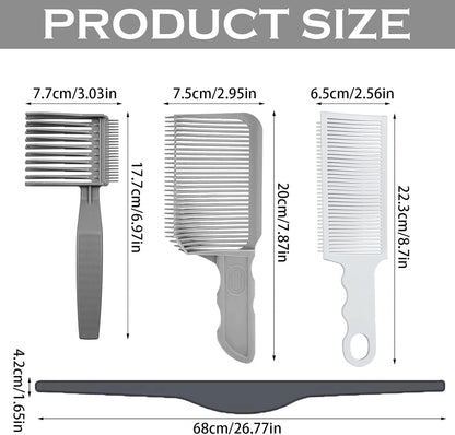 Unisex 4-Piece Hair Cutting Guide &amp; Trimming Kit