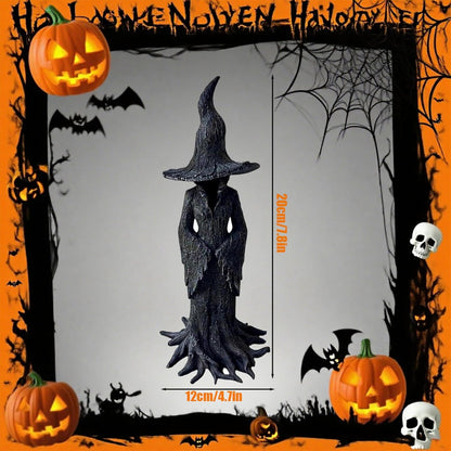 Painted Enchanting Witch Statue