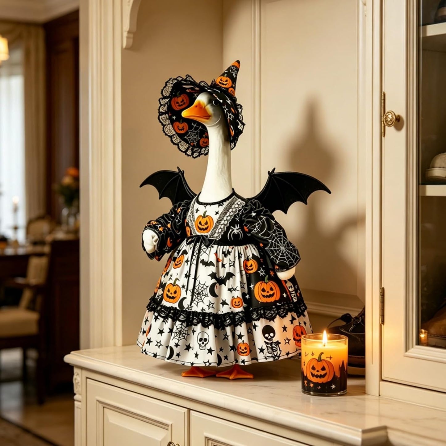 🎃 Pumpkin Wizard Porch Goose Outfit