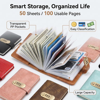 Lockable A6 Savings Binder – Cash Budget & Envelope Organizer