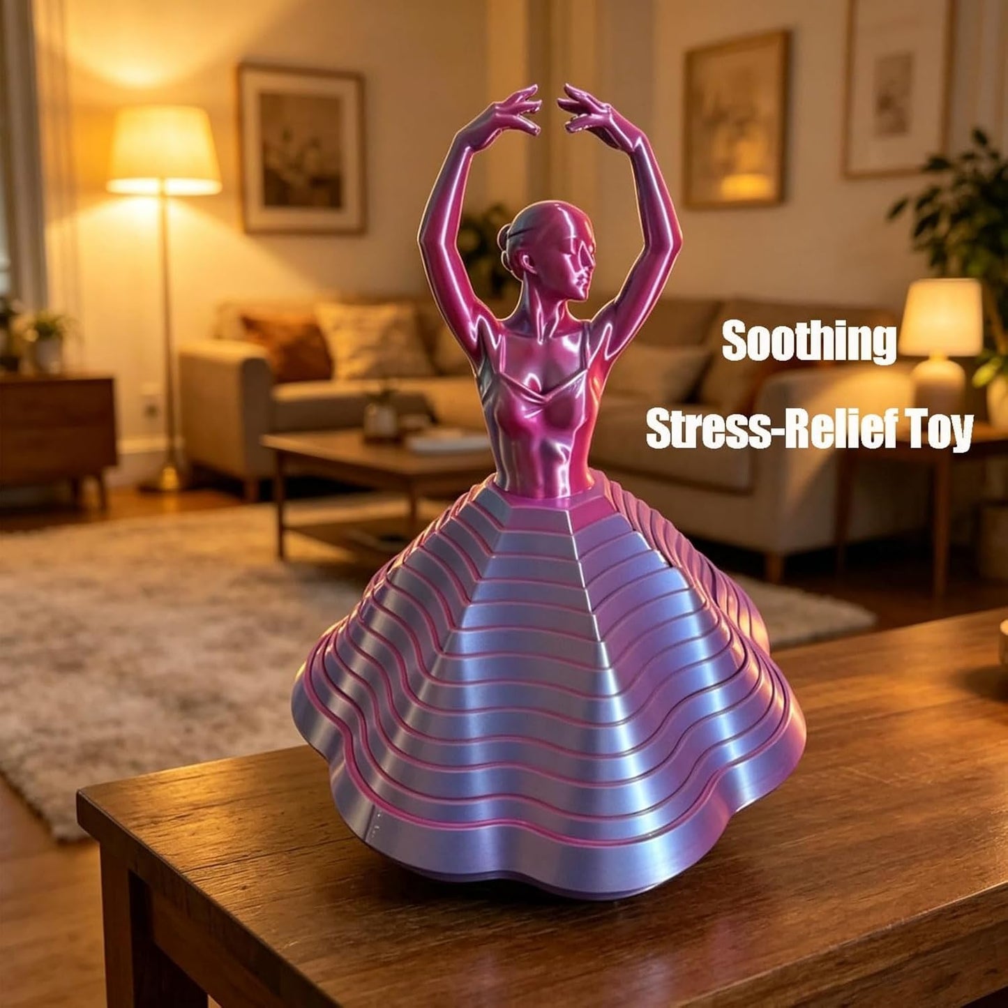 3D Printed Spinning Ballerina Fidget, Ballet Fidget Spinner