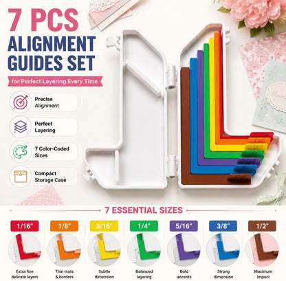 Paper Crafting Alignment Guide Set with Case