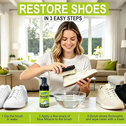 🎁Premium Sneaker Cleaning Kit With Foam Cleaner, Brush & Microfiber Towel