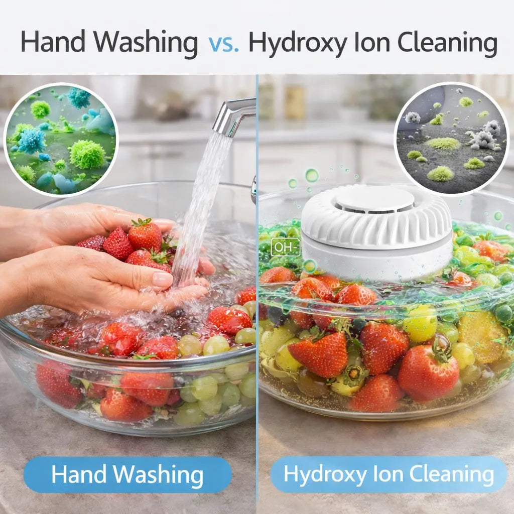 🥬✨ Fruit & Vegetable Washer – Removes Pesticides & Bacteria, No Chemicals Needed