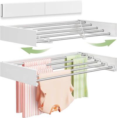 Foldable Wall-Mounted Clothes Drying Rack
