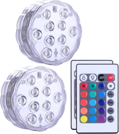 Pool Lights with Remote, 10 Color Changing Pool Lights
