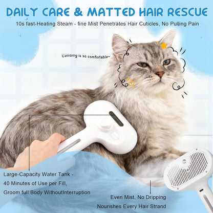3 in 1 Pet Steam Brush-Shower Brush