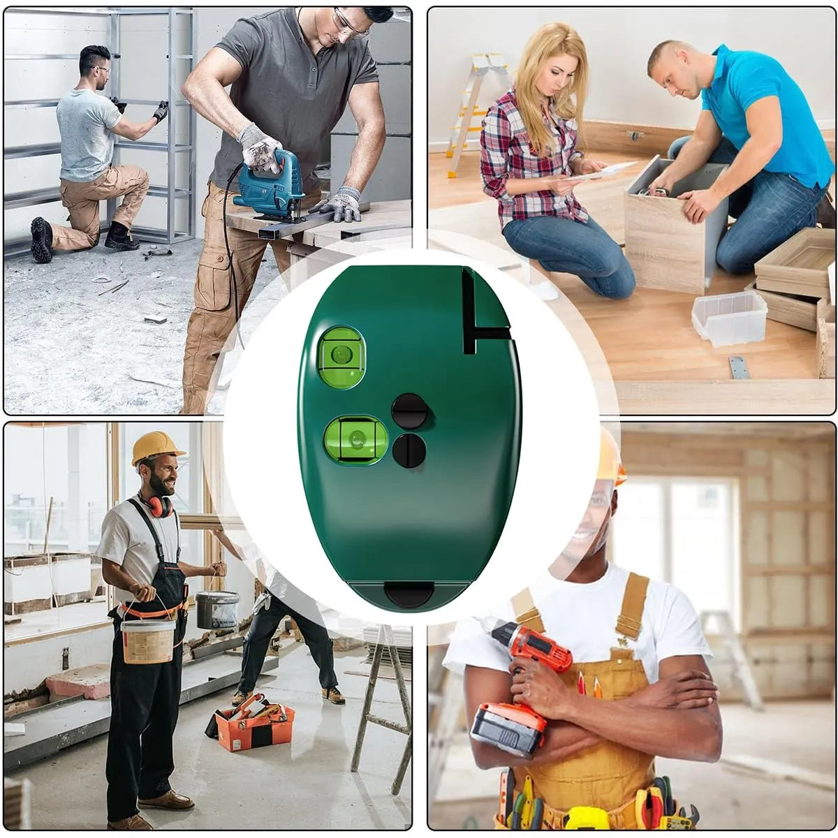 🎁90° Red & Green Self-Leveling Laser Level for Construction