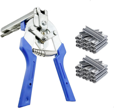 M-Type Hog Ring Pliers Kit with 1,200 Clips