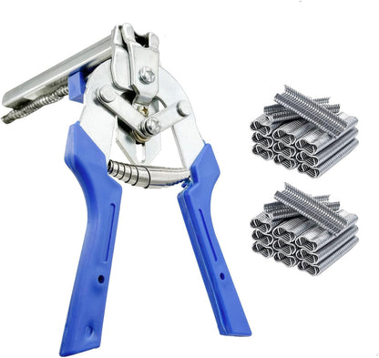 M-Type Hog Ring Pliers Kit with 1,200 Clips