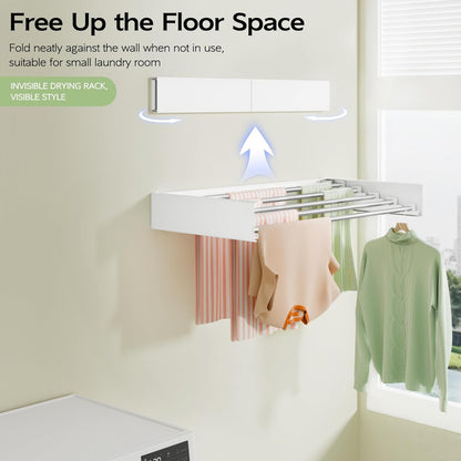 Foldable Wall-Mounted Clothes Drying Rack