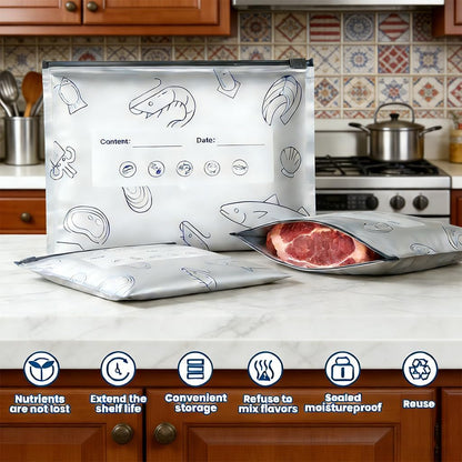 Reusable Aluminum Foil Sealable Storage Bags