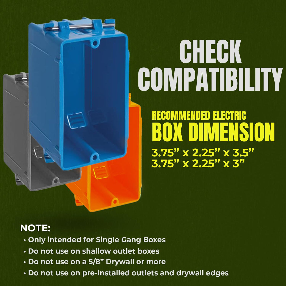 🎁5-Piece Drywall Electrical Box Locator &amp; Wire Protection Tool Set