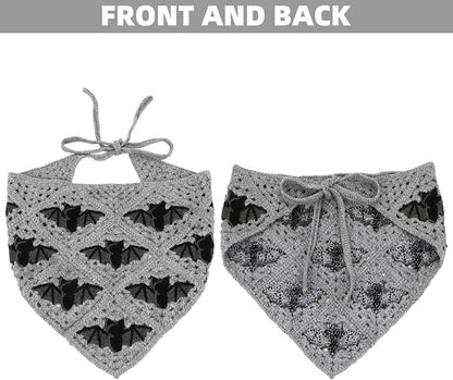 Women’s Halloween Crochet Triangle Headscarf