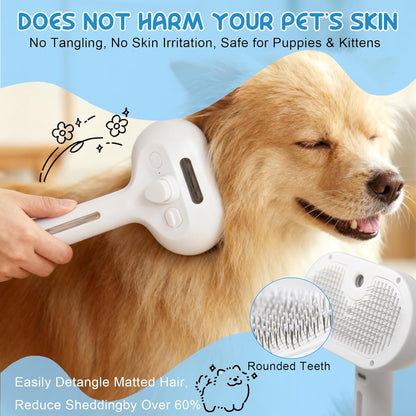 3 in 1 Pet Steam Brush-Shower Brush
