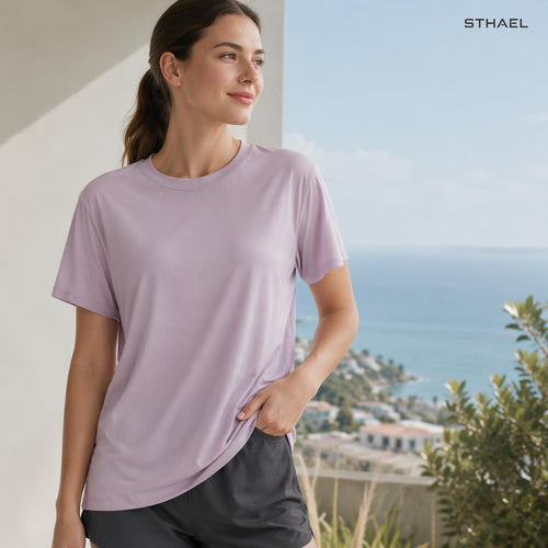 Women's Cooling Sleep Tee & Quick-Dry Active Lounge Top