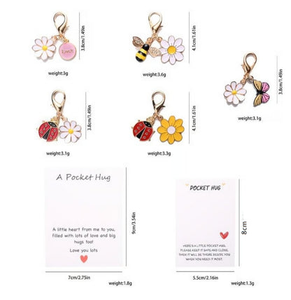 ✨Crafted by Hand-20 Sets Hug Favors(🦋Butterfly. Ladybird. Flower. Bee)