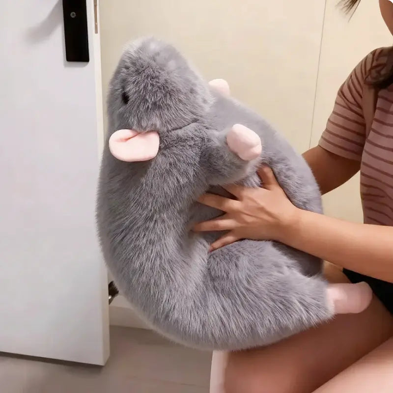 🐭 Fancy Rat Plush Toy – 14"/20" Oversized Mouse Stuffed Animal Gift for Kids & Adults