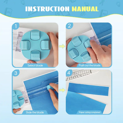 4-in-1 Paper Cutter & Trimmer for Straight, Wave, Perforated & Creasing ✂️